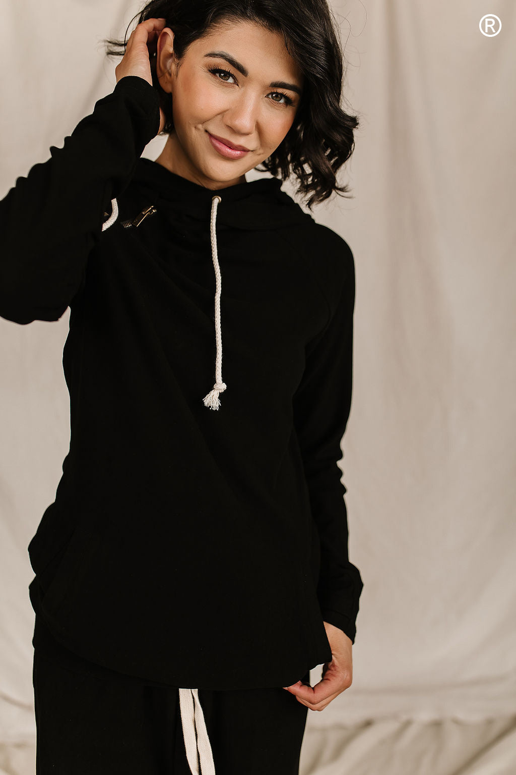Performance Fleece DoubleHood™ Sweatshirt - Poppy Seed - Mindy Mae's Marketcomfy cute hoodies