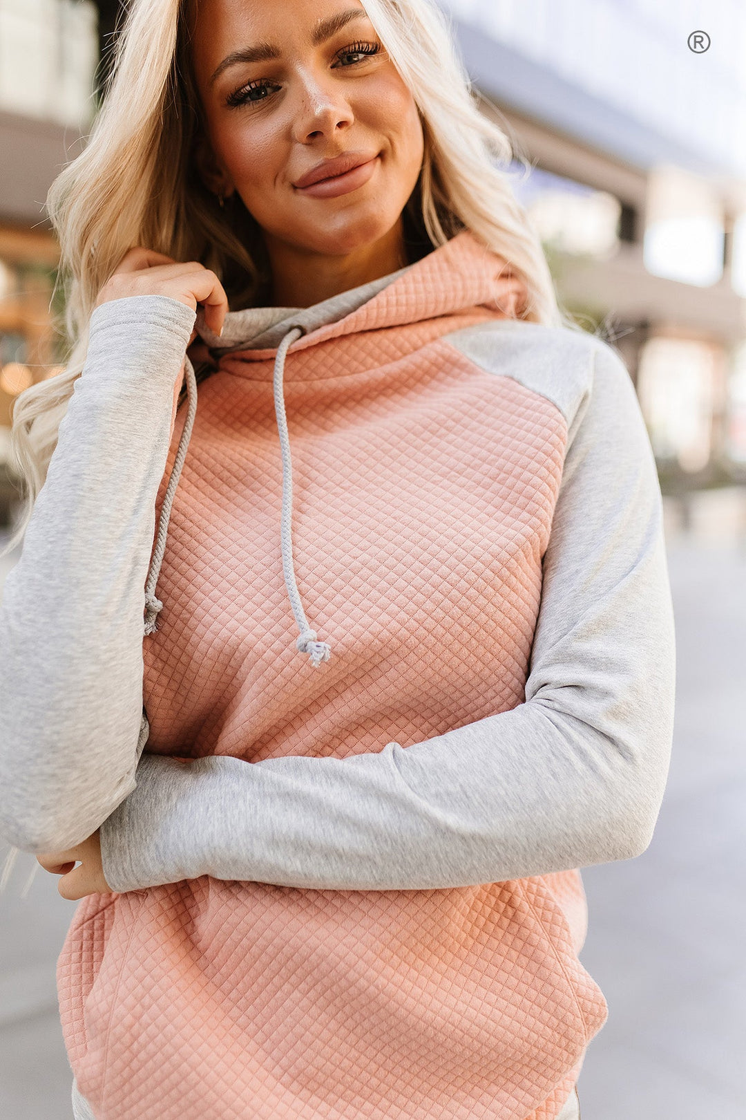 DoubleHood™ Sweatshirt - Just Peachy