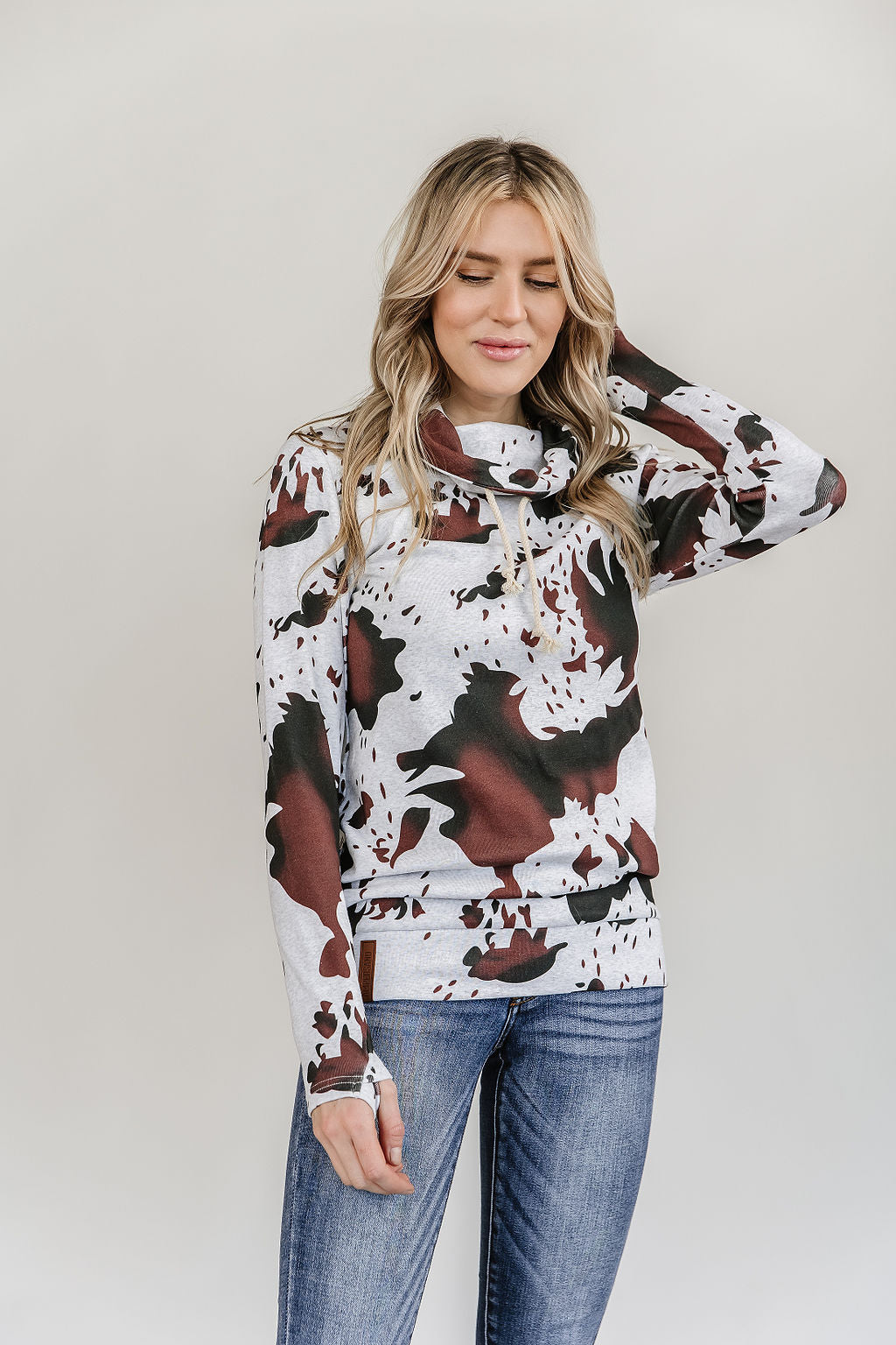 CowlNeck Sweatshirt - Let's Go Girls