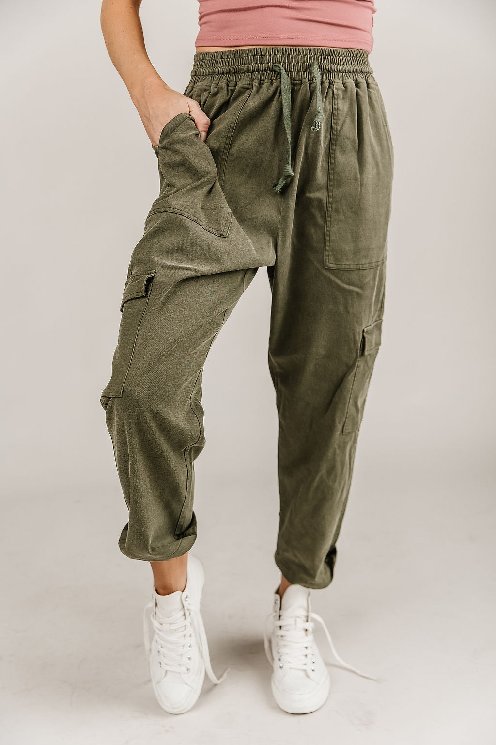 Cargo Crop - Olive