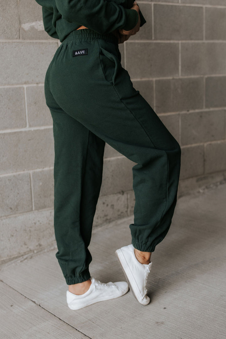 Never Better Joggers: Forest Green