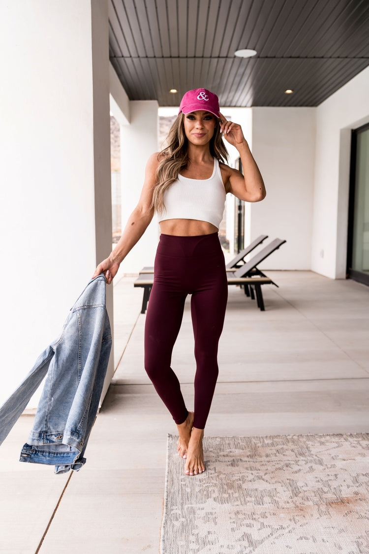 Game Changer Leggings 25" Wine