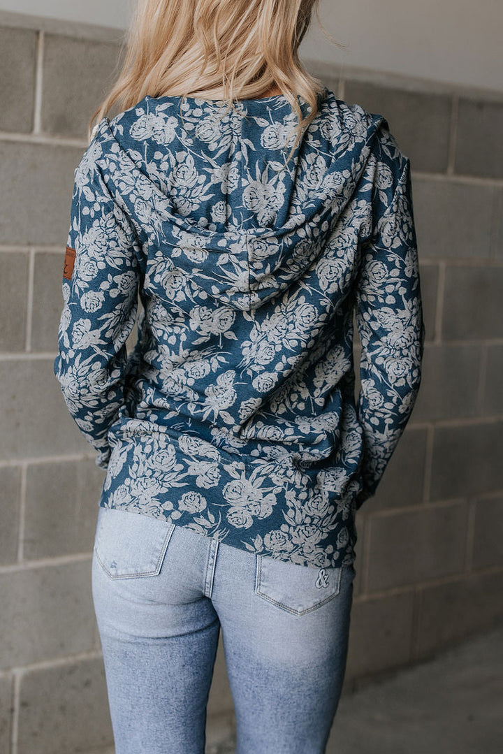 FullZip Sweatshirt - Twilight Blooms