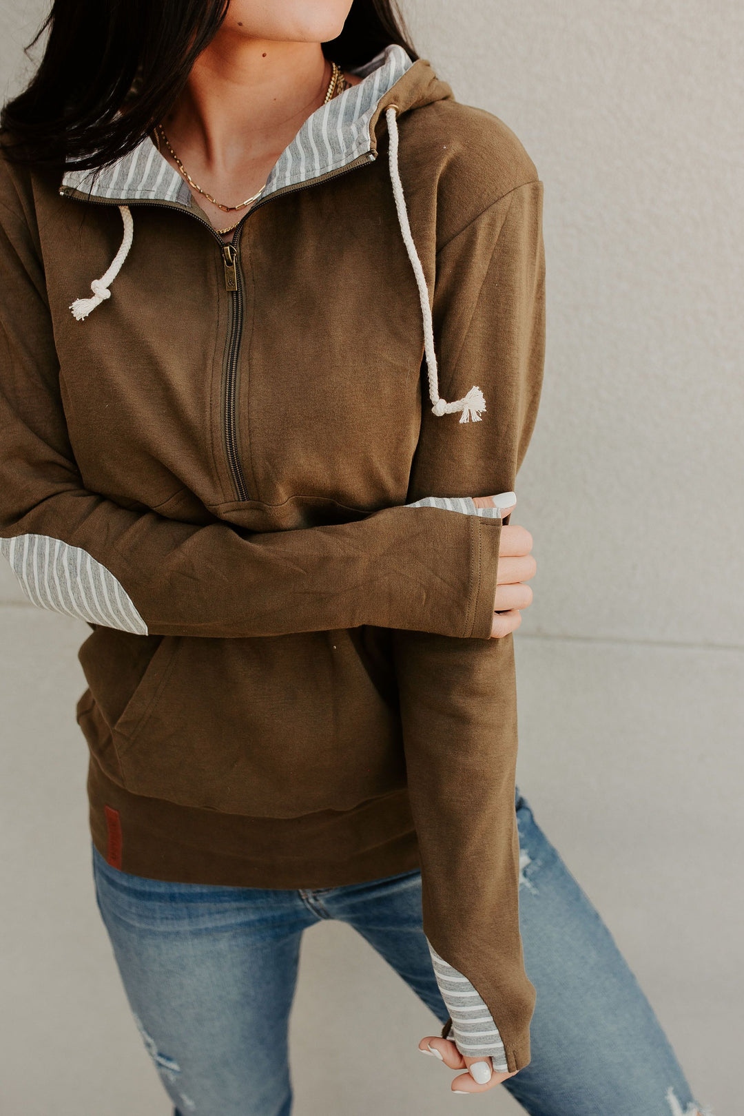 HalfZip Sweatshirt- Love Lines