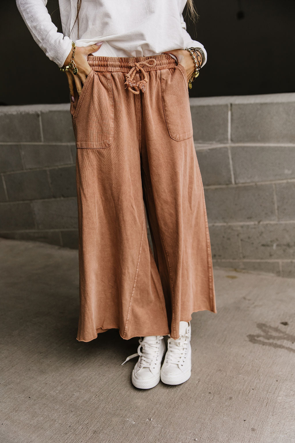 Alex Wide Leg Pants - Clay - Mindy Mae's Marketcomfy cute hoodies