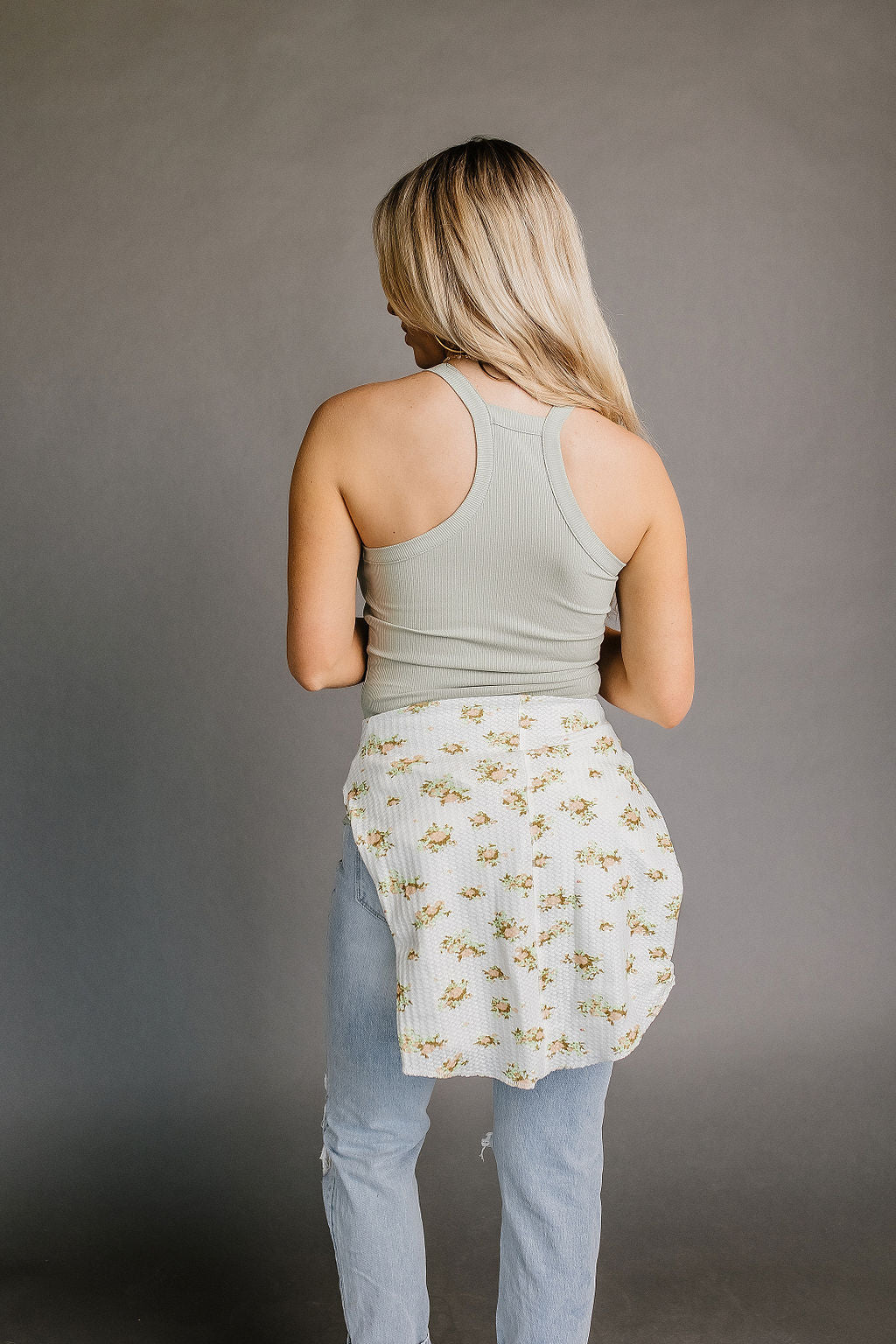 Raya Racerback Tank - Sage