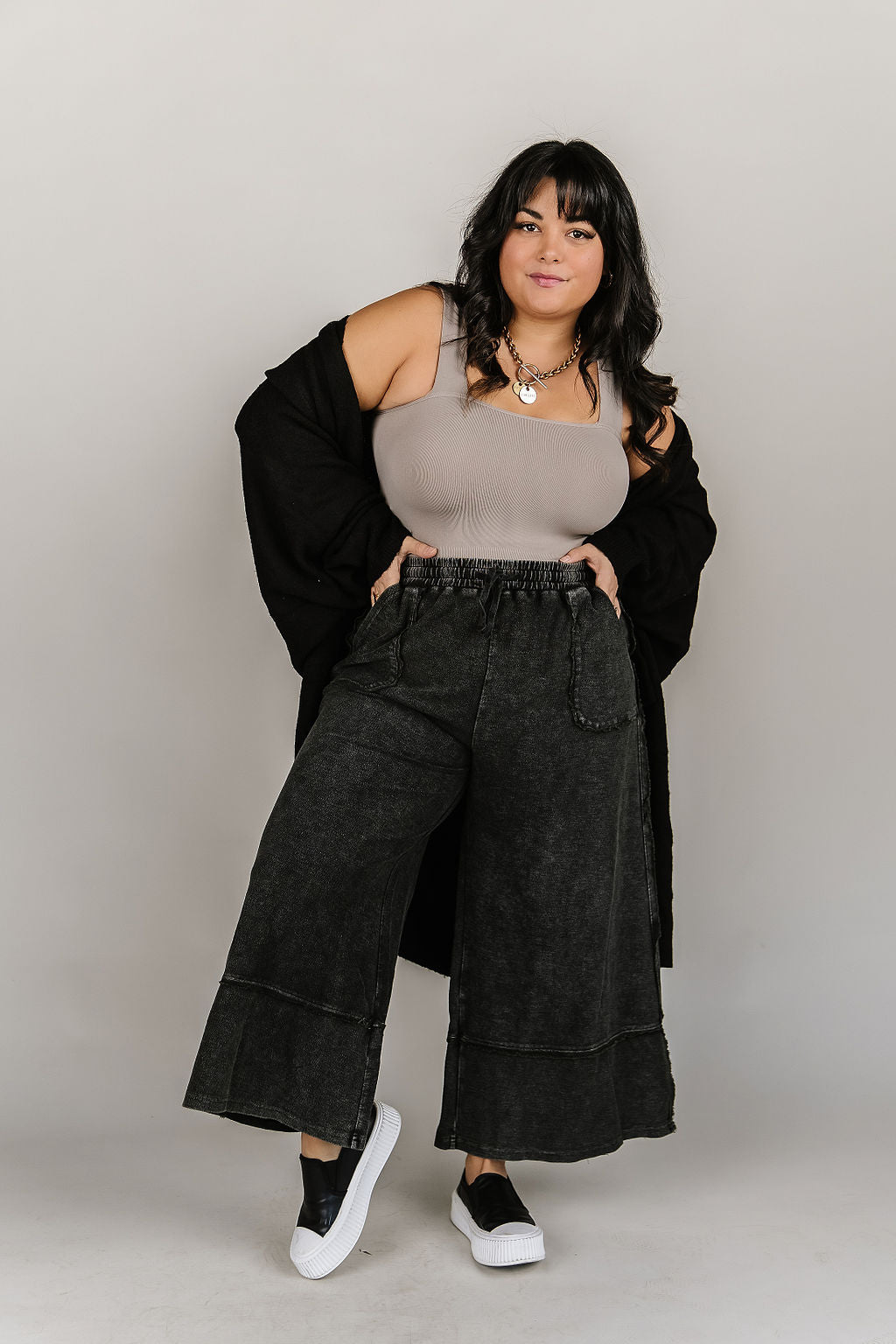 Alex Wide Leg Pants - Black - Mindy Mae's Marketcomfy cute hoodies