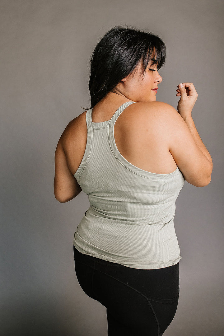 Raya Racerback Tank - Sage