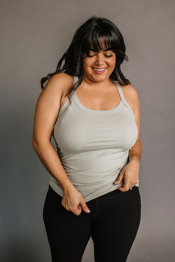 Raya Racerback Tank - Sage