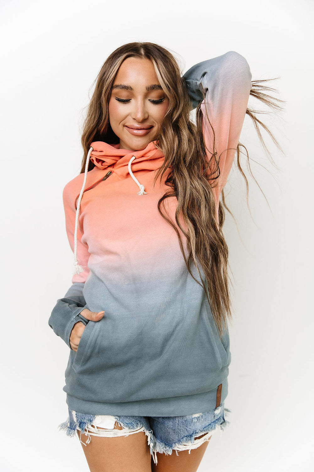 DoubleHood™ Sweatshirt - Chasing Sunset - Mindy Mae's Marketcomfy cute hoodies