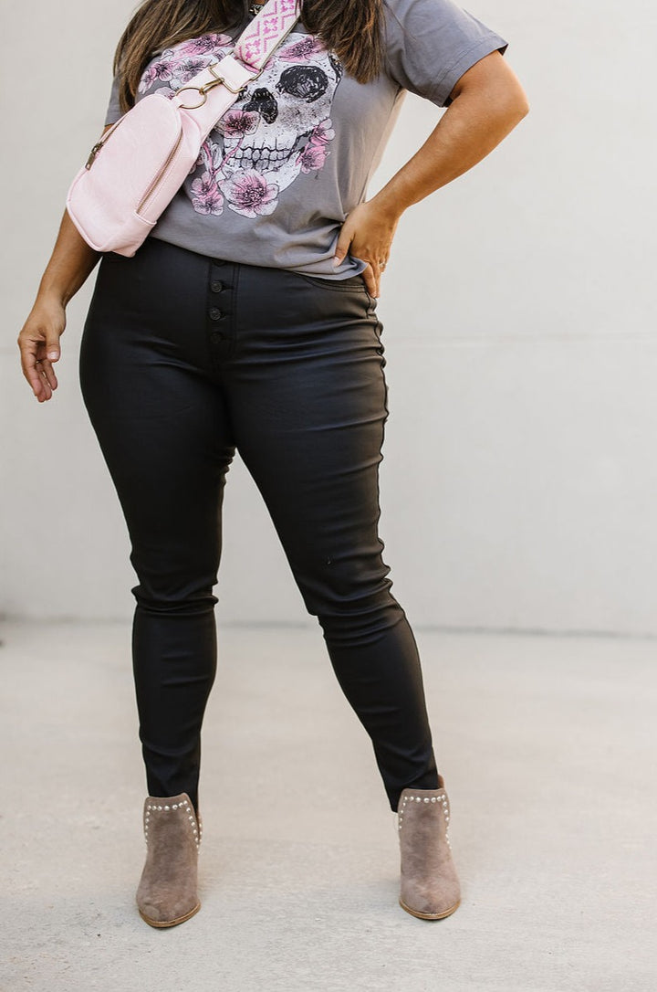 Lowen Coated Skinny Jeans - Mindy Mae's Marketcomfy cute hoodies