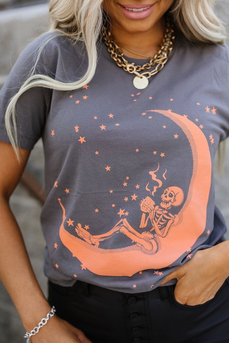 Sipping Skeleton Graphic Tee - Mindy Mae's Marketcomfy cute hoodies