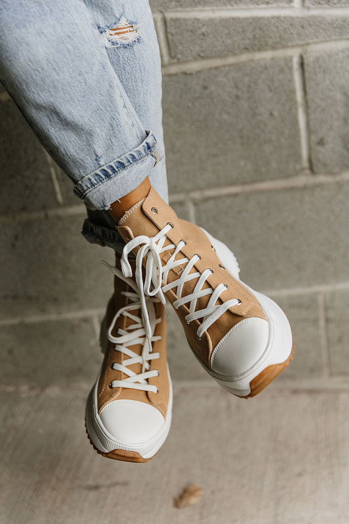 Willow High Top Sneakers - Camel - Mindy Mae's Marketcomfy cute hoodies