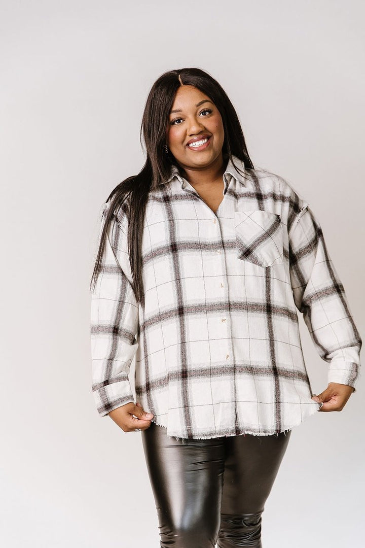 Vintage Plaid Button Down - Mindy Mae's Marketcomfy cute hoodies