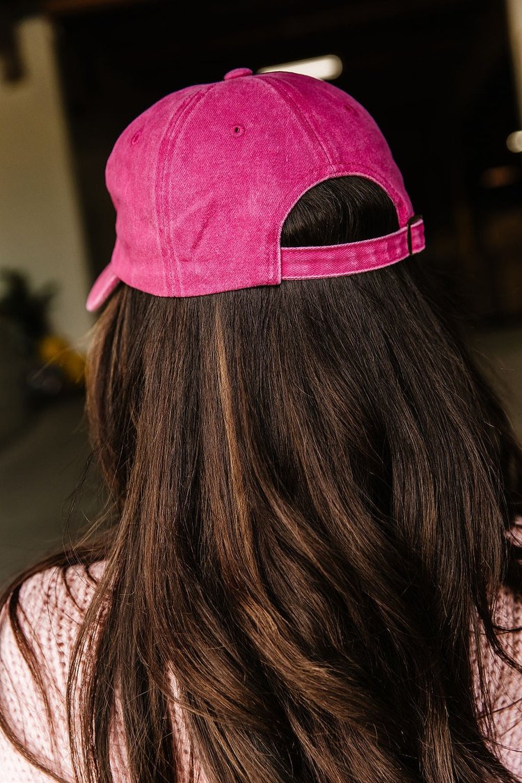 LA Vintage Baseball Hat - Hot Pink - Mindy Mae's Marketcomfy cute hoodies