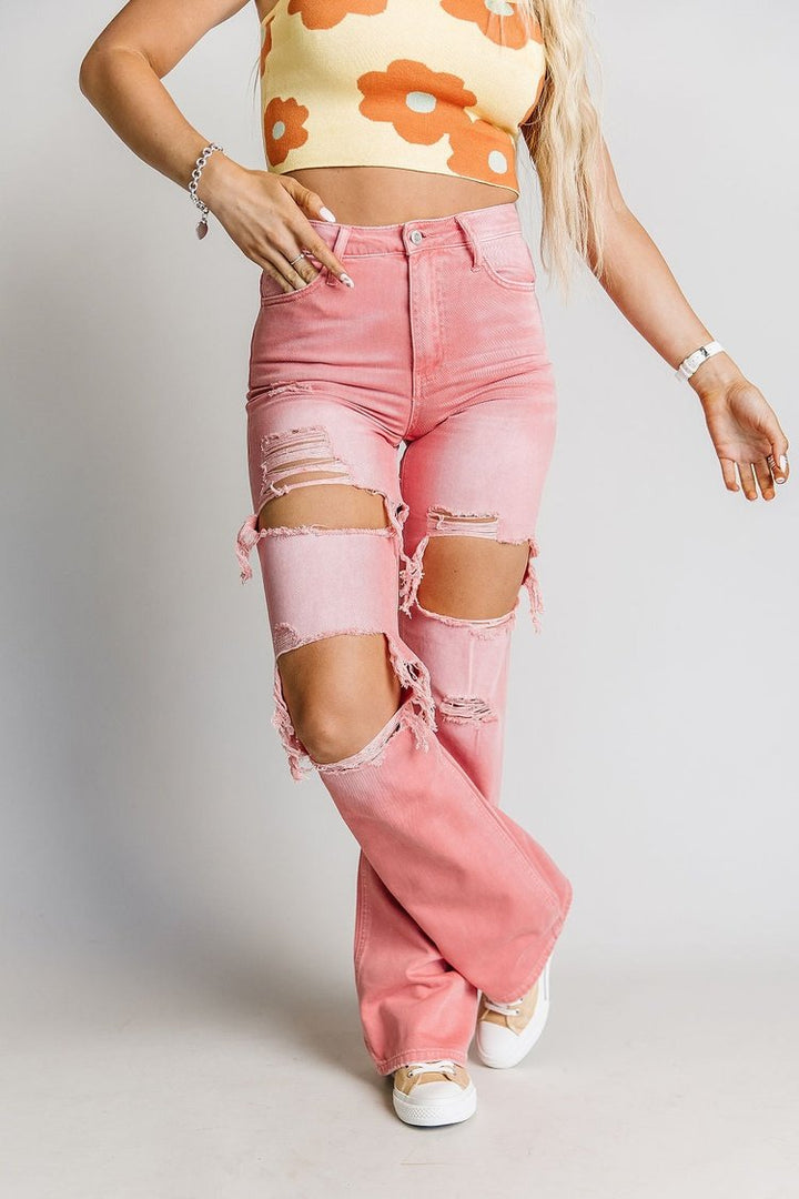 90's Girl Denim- Coral