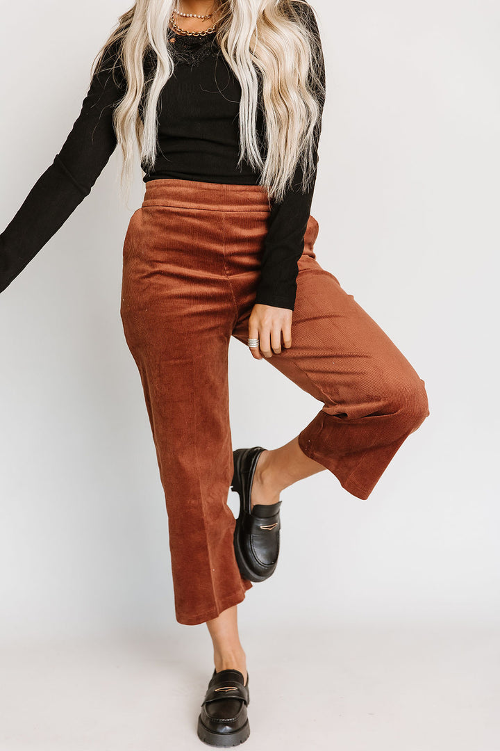 Jada Corduroy Crops - Mocha