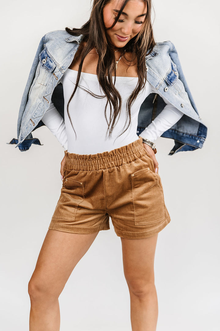 Layla Cord Shorts - Camel - Mindy Mae's Marketcomfy cute hoodies