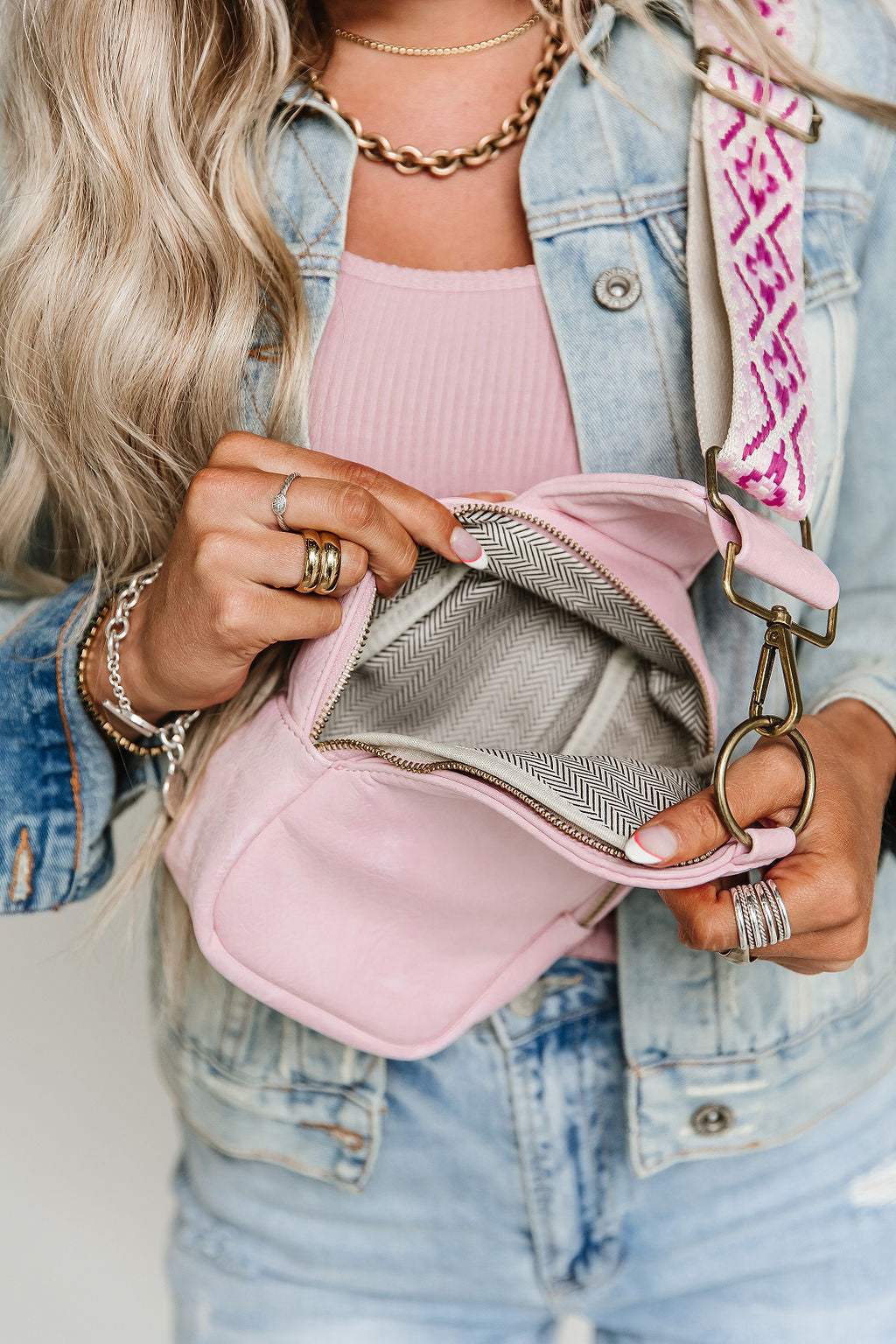 Farrah Crossbody Bag - Pink - Mindy Mae's Marketcomfy cute hoodies
