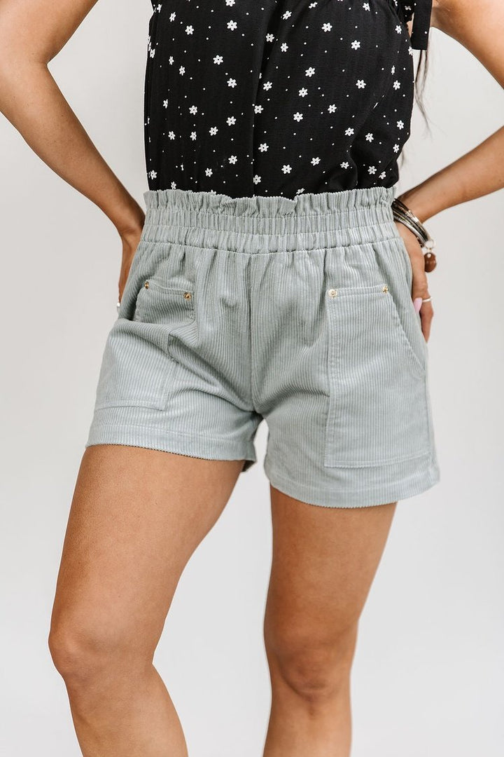 Layla Cord Shorts - Mint - Mindy Mae's Marketcomfy cute hoodies