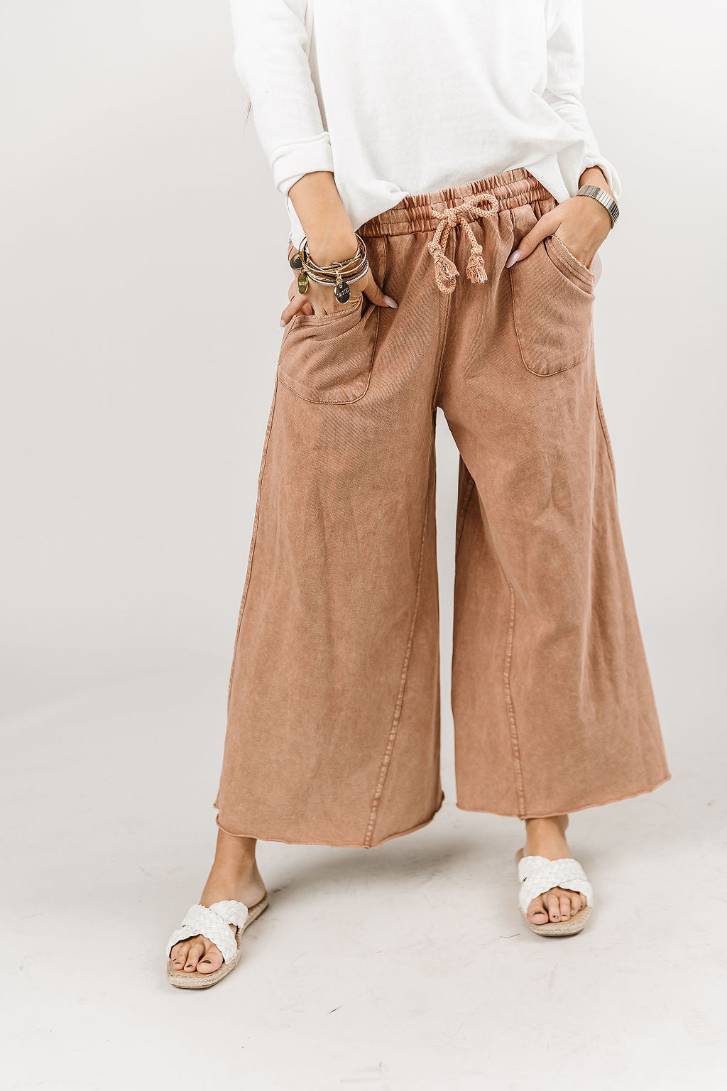 Alex Wide Leg Pants - Clay - Mindy Mae's Marketcomfy cute hoodies