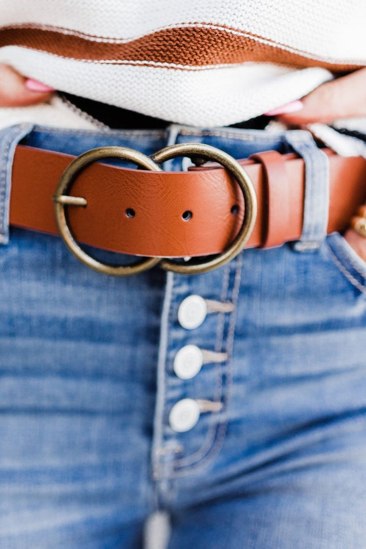 Double Ring Belt - Tan