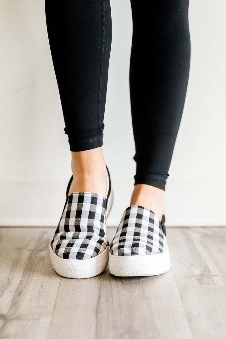 Hike Sneakers - Black Gingham