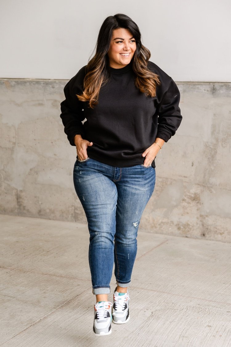 Andy Oversized Pullover - Black - Mindy Mae's Marketcomfy cute hoodies