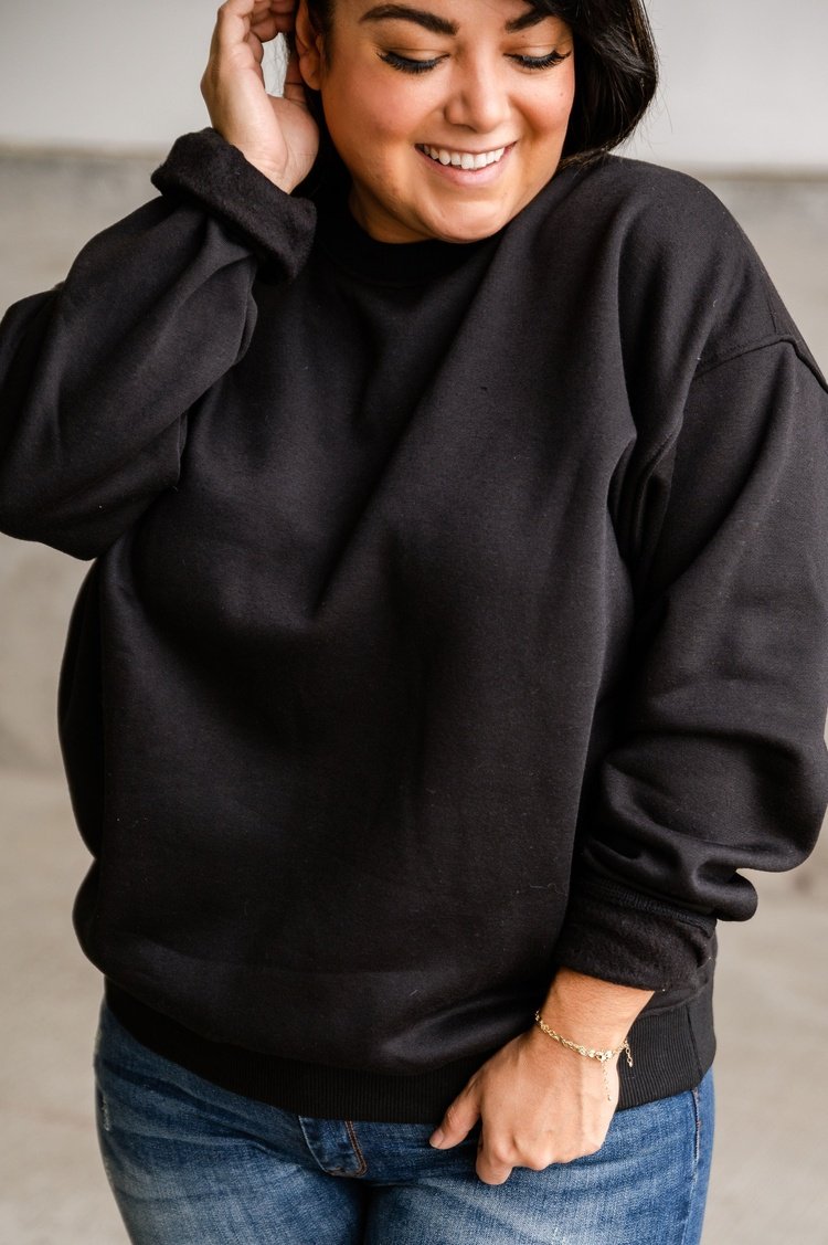 Andy Oversized Pullover - Black - Mindy Mae's Marketcomfy cute hoodies