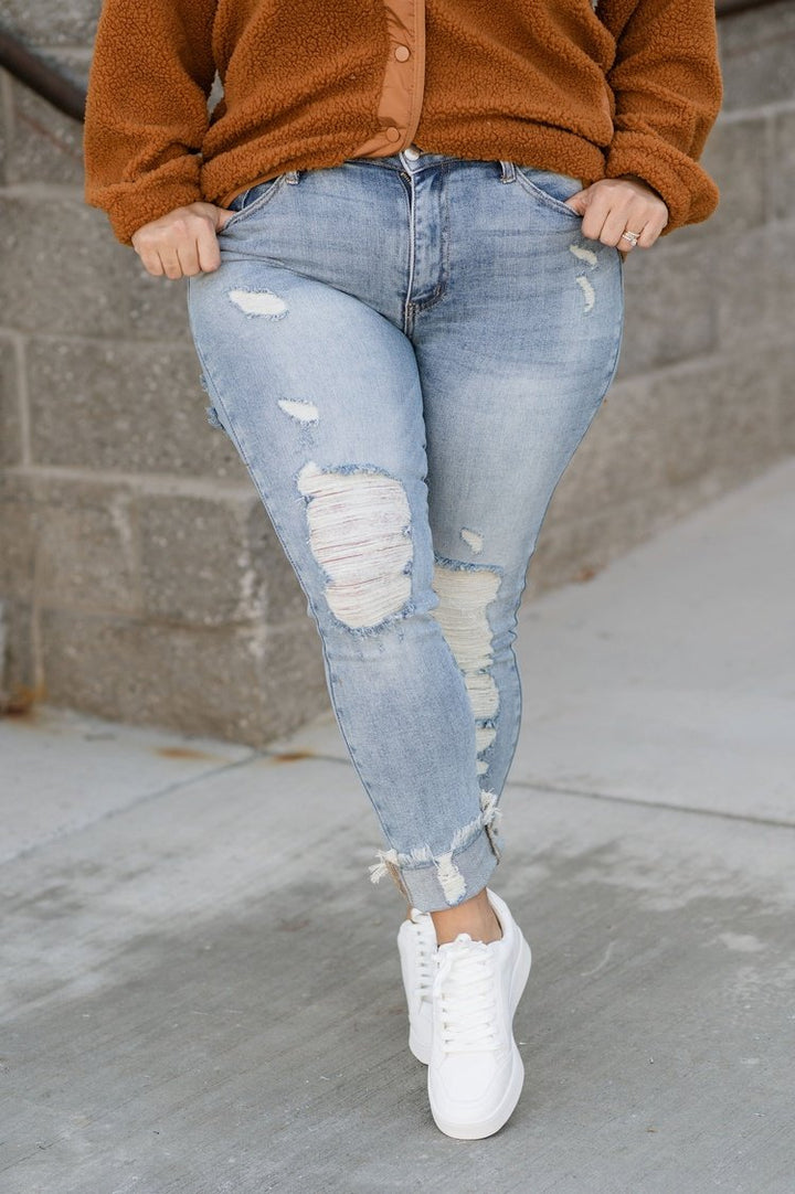 Blaine Distressed Skinny Jeans - Mindy Mae's Marketcomfy cute hoodies