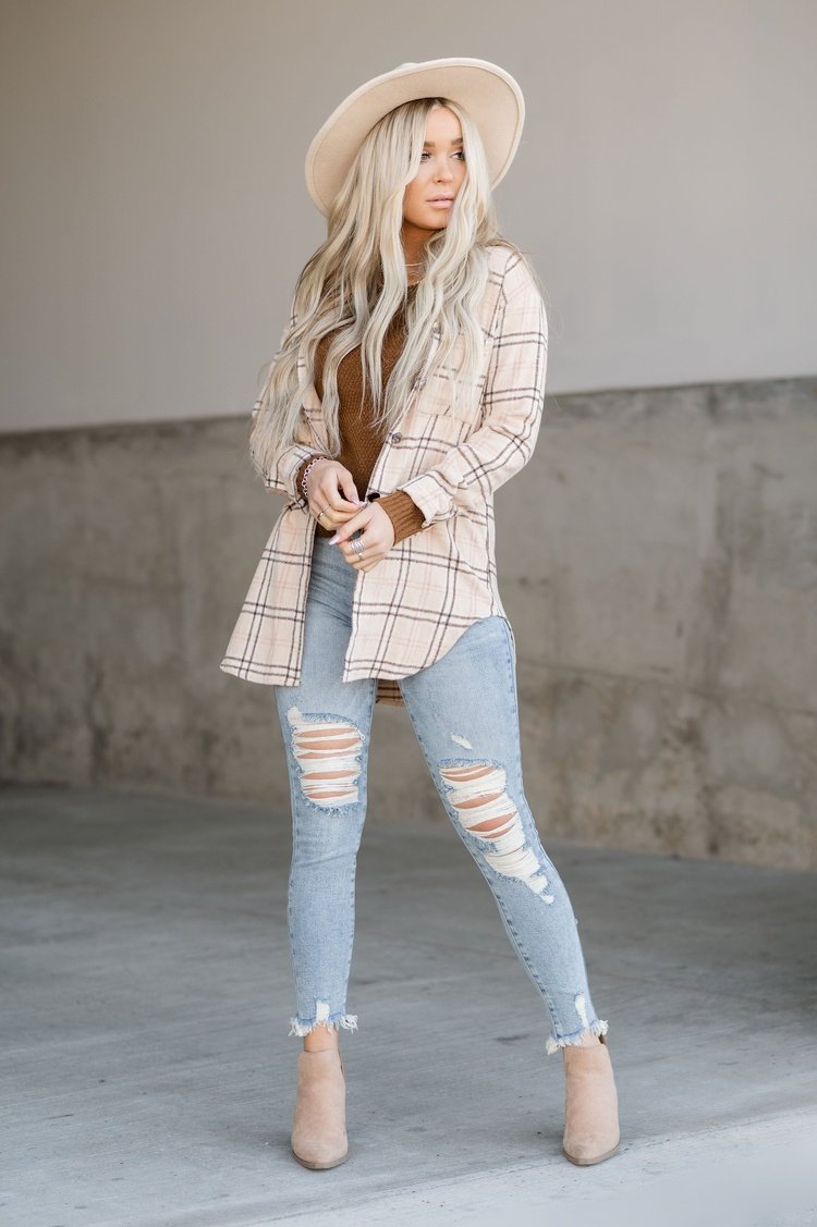 Blaine Distressed Skinny Jeans - Mindy Mae's Marketcomfy cute hoodies