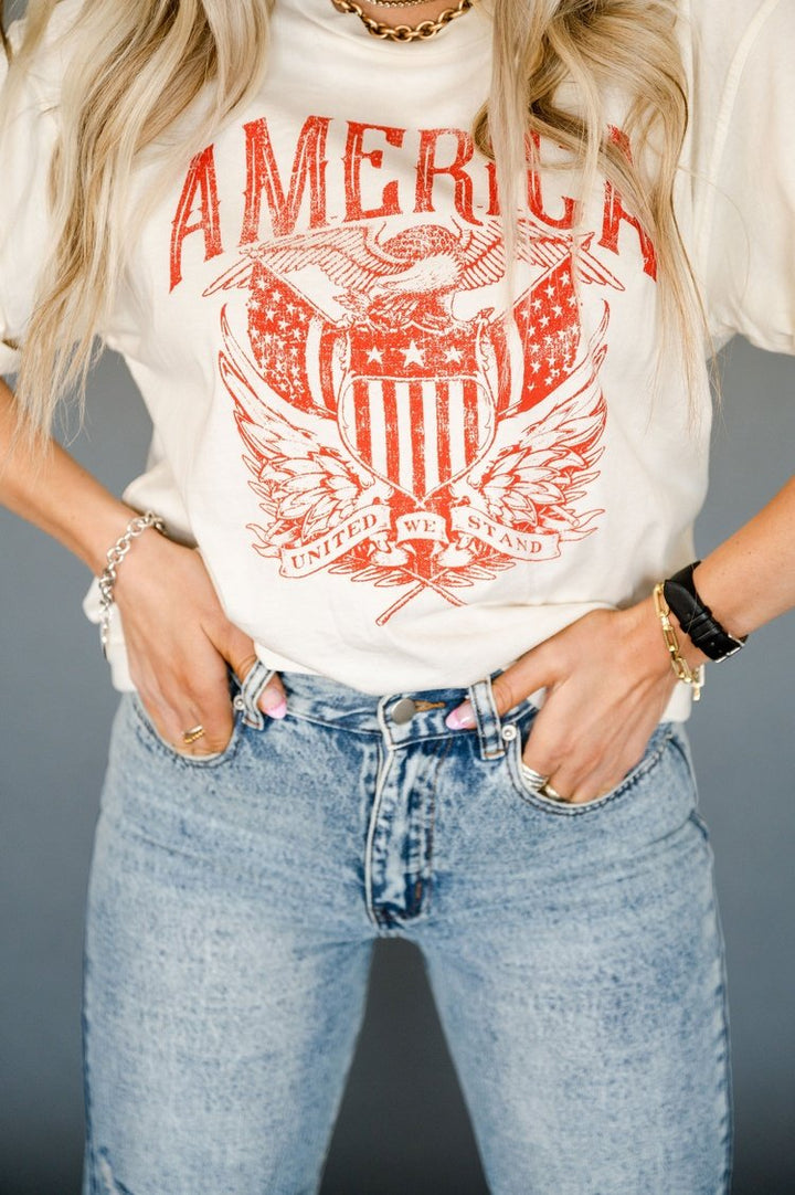 Vintage America Graphic Tee - Mindy Mae's Marketcomfy cute hoodies