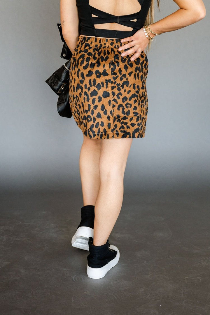 Tula Leopard Mini Skirt - Mindy Mae's Marketcomfy cute hoodies