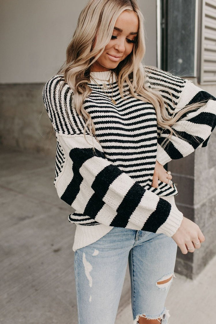 Juliette Striped Sweater: FINAL SALE