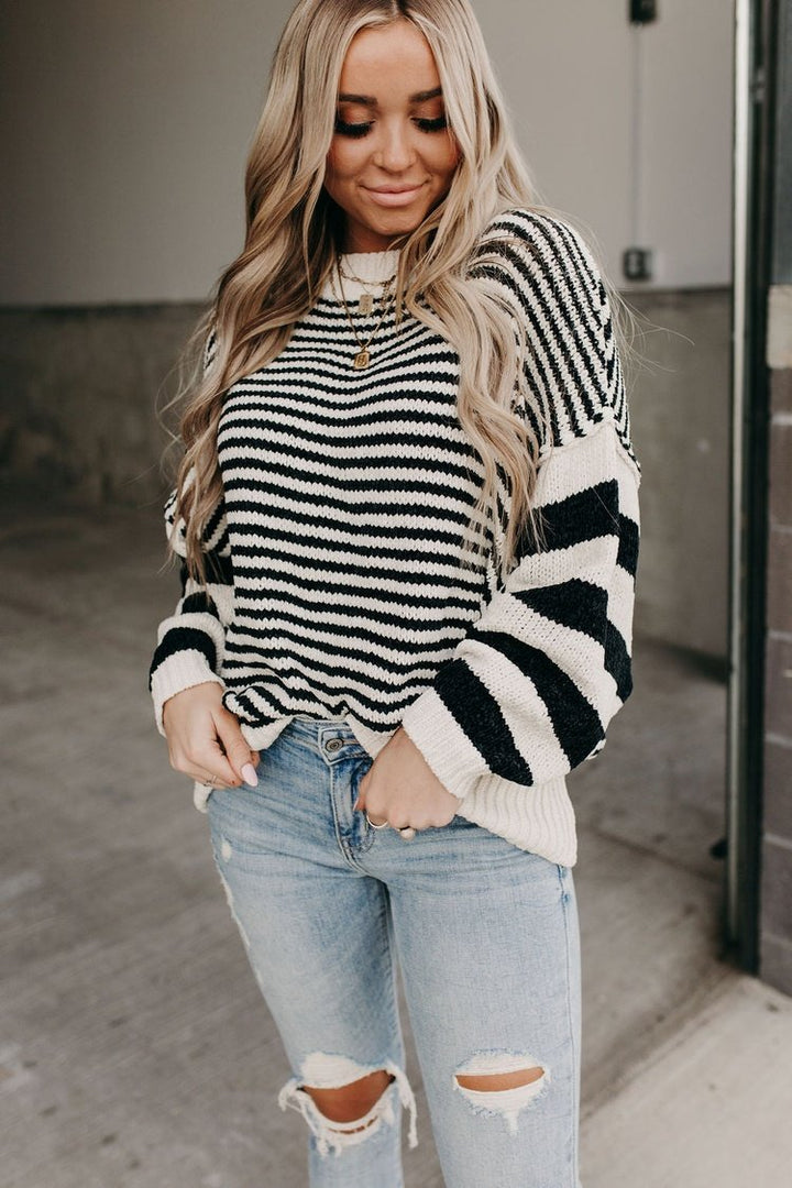 Juliette Striped Sweater: FINAL SALE