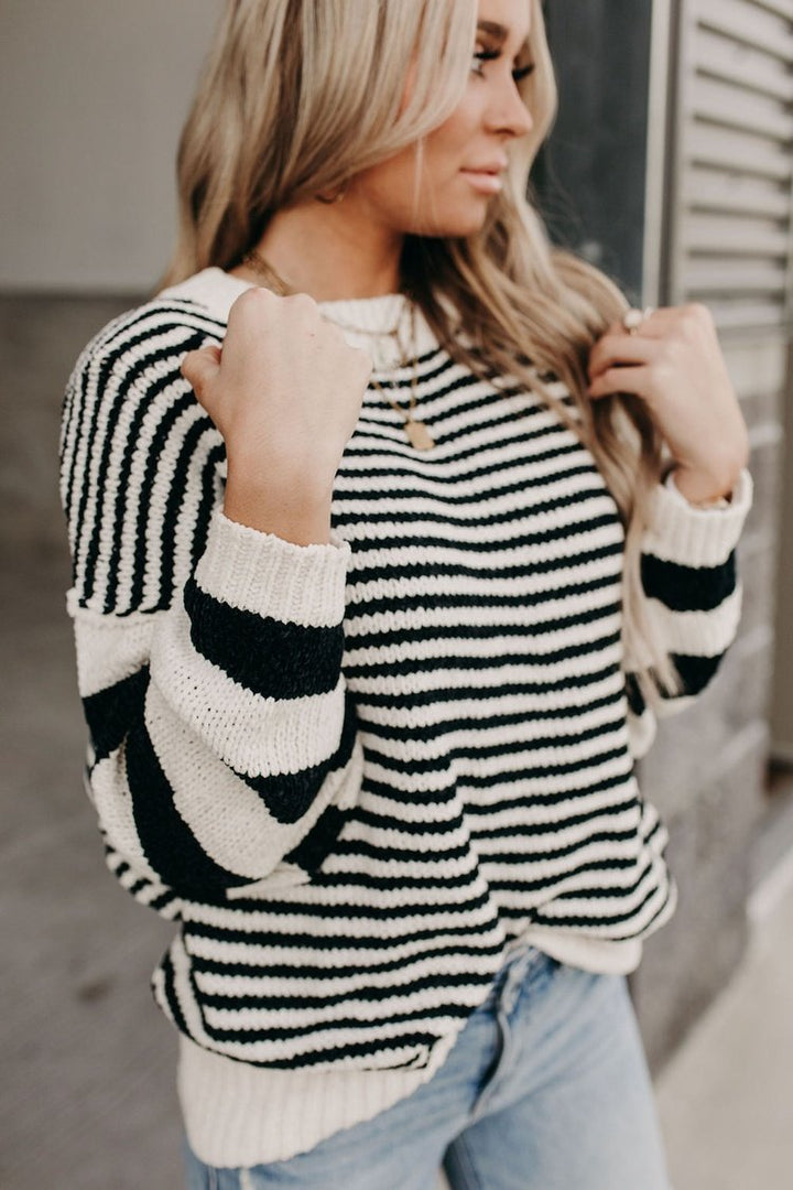 Juliette Striped Sweater: FINAL SALE