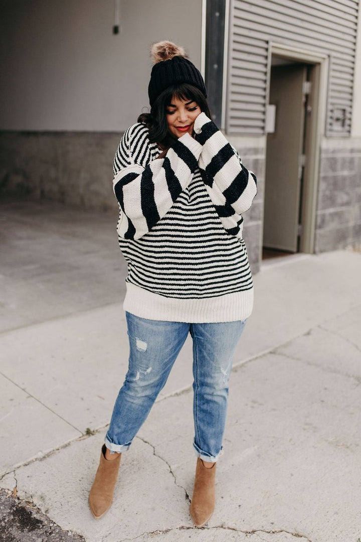 Juliette Striped Sweater: FINAL SALE