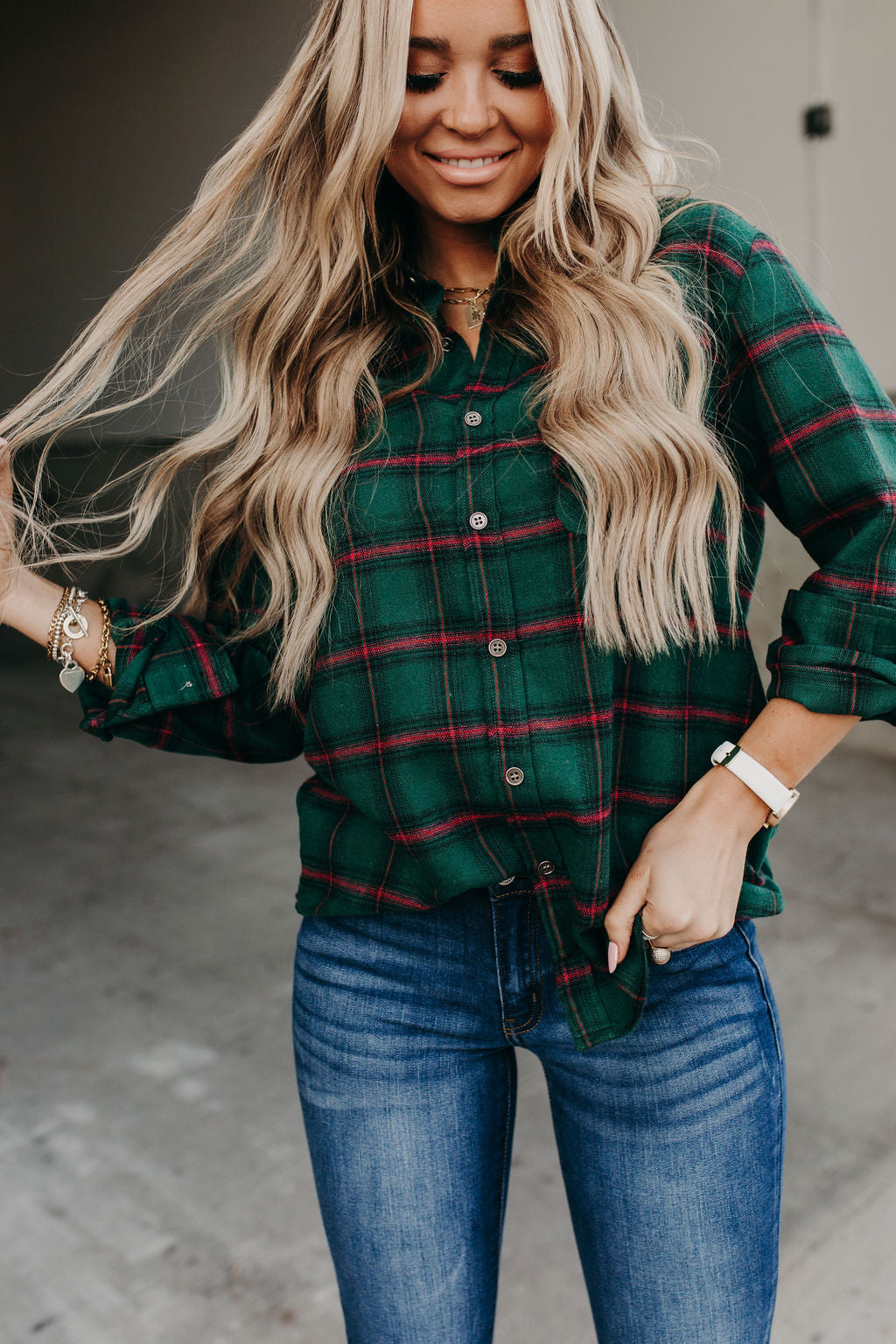 Wave Plaid Button Down - Mindy Mae's Marketcomfy cute hoodies