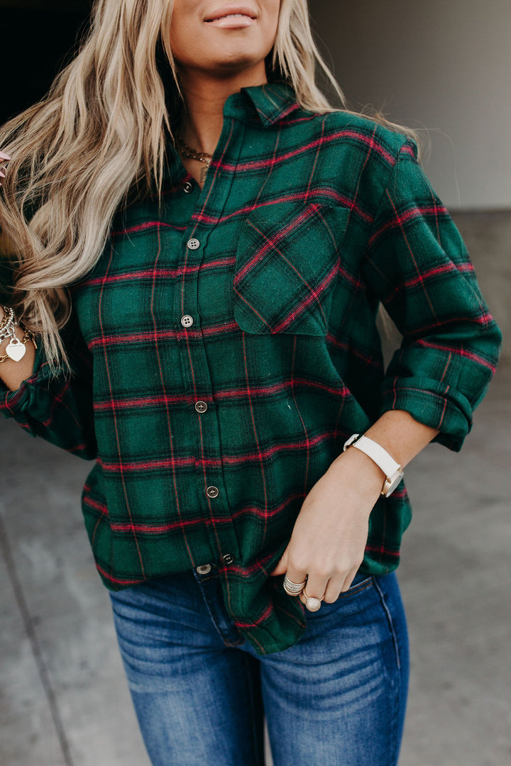 Wave Plaid Button Down - Mindy Mae's Marketcomfy cute hoodies