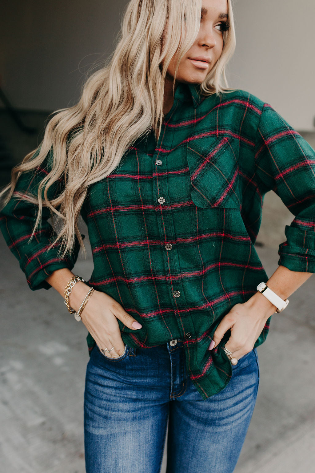 Wave Plaid Button Down - Mindy Mae's Marketcomfy cute hoodies