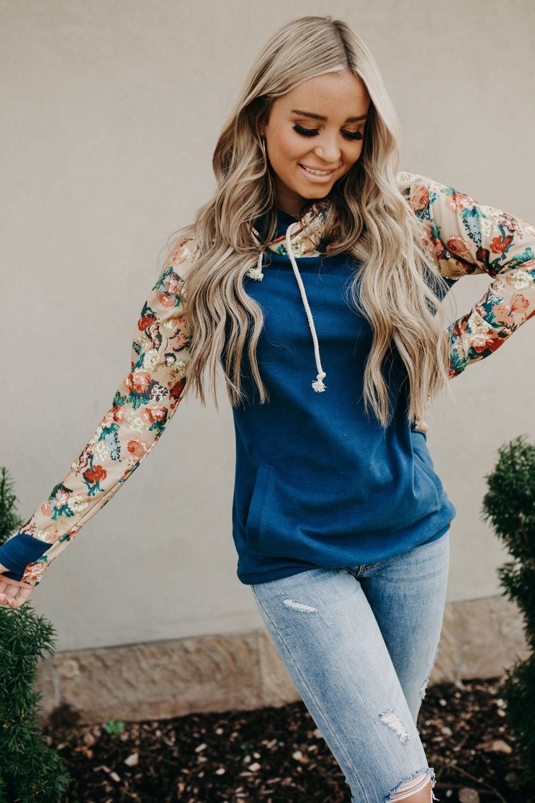 DoubleHood™ Sweatshirt - Late Bloomer: FINAL SALE - Mindy Mae's Marketcomfy cute hoodies