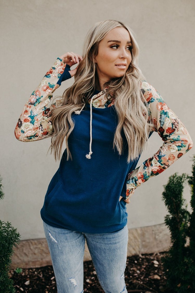 DoubleHood™ Sweatshirt - Late Bloomer: FINAL SALE - Mindy Mae's Marketcomfy cute hoodies