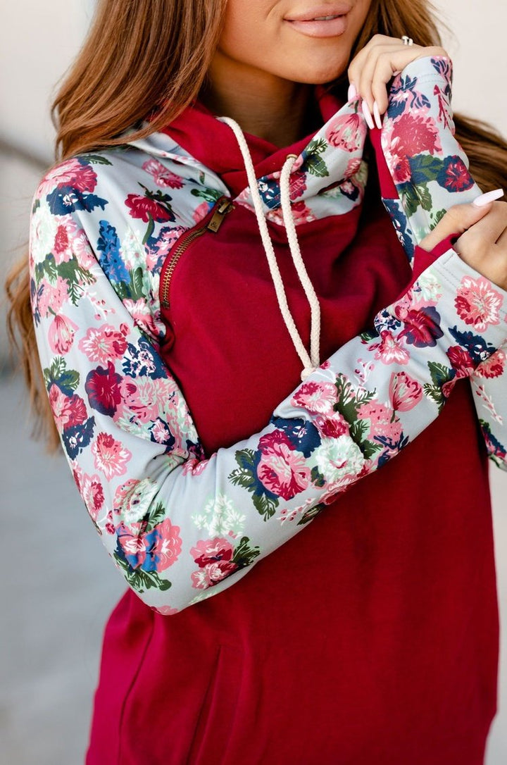 DoubleHood™ Sweatshirt - Floral Fantasy: FINAL SALE - Mindy Mae's Marketcomfy cute hoodies