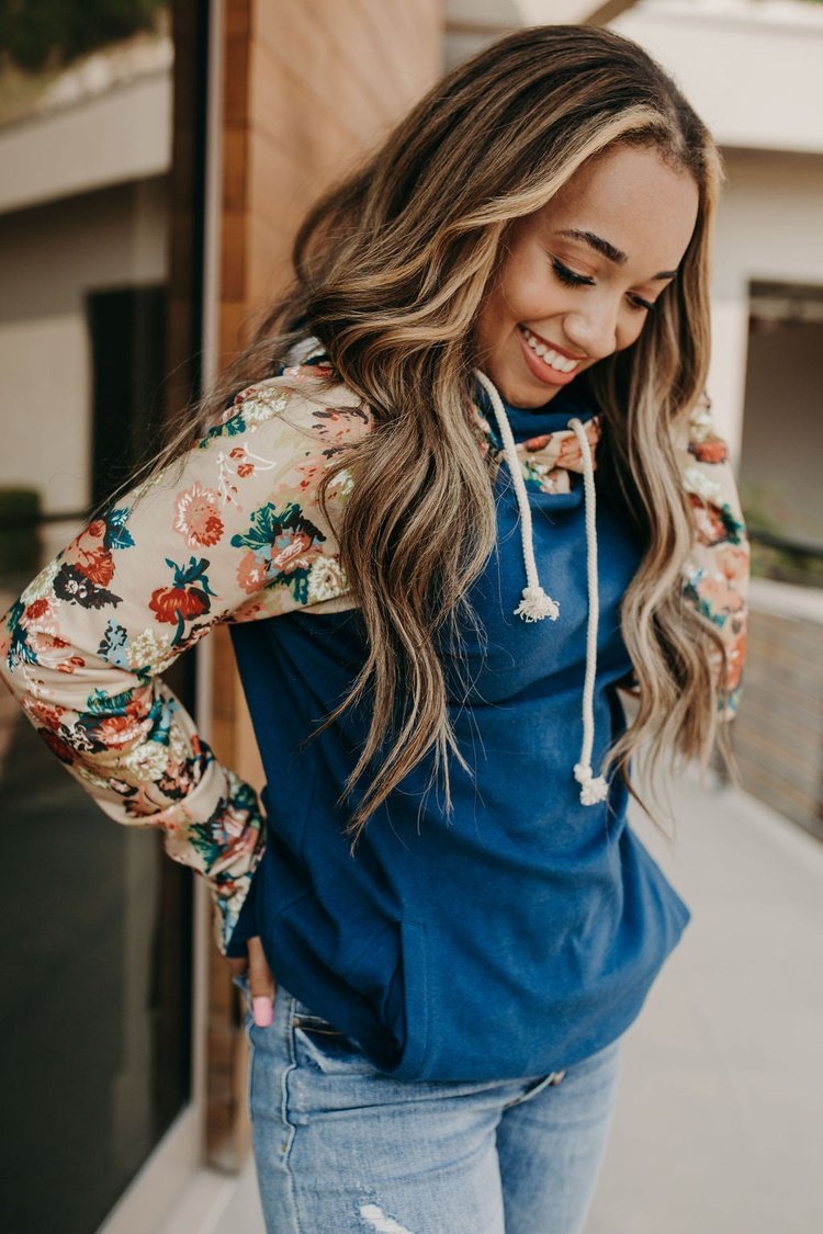 DoubleHood™ Sweatshirt - Late Bloomer: FINAL SALE - Mindy Mae's Marketcomfy cute hoodies