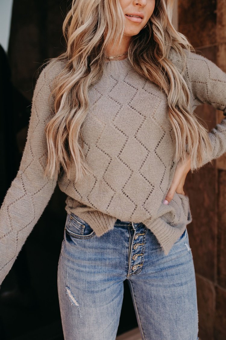 Emily Sweater - Taupe Grey