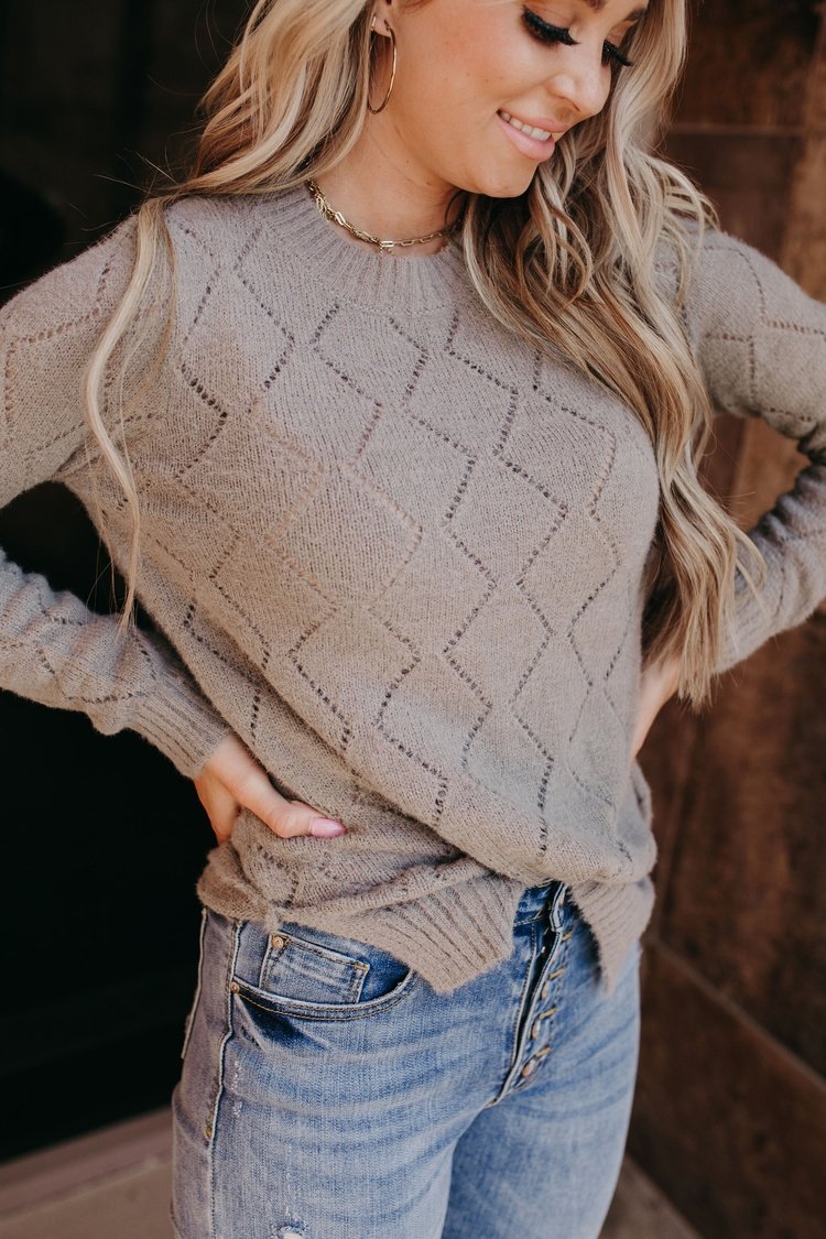 Emily Sweater - Taupe Grey
